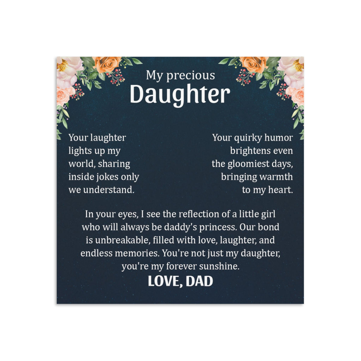 Your laughter lights up my world - To Daughter 💙