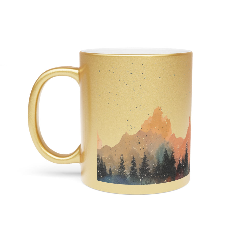 And So The Adventure Begins - Metallic Mug (Silver\Gold)