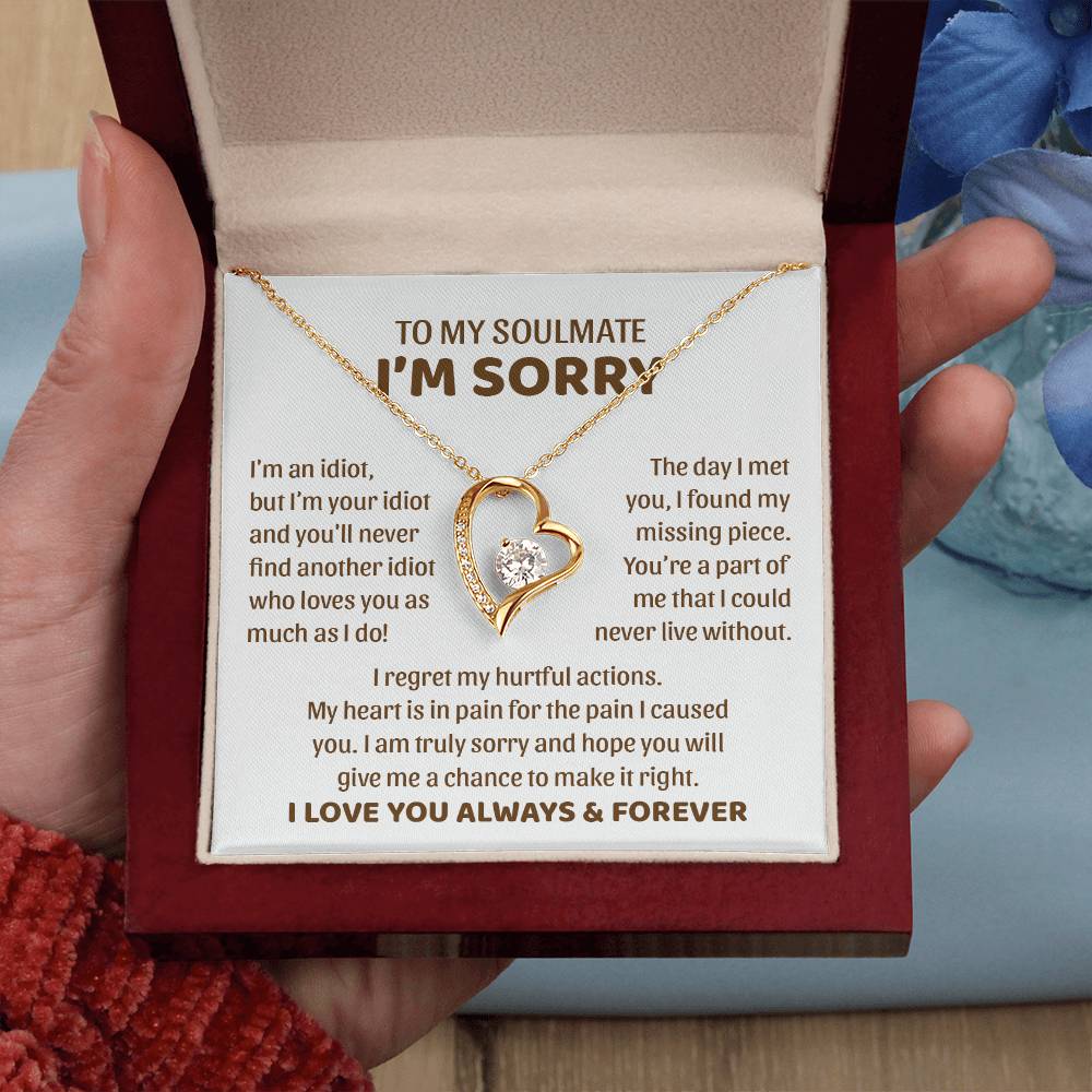 I'm an Idiot but I'm Your Idiot - Forever Love Necklace ❤️