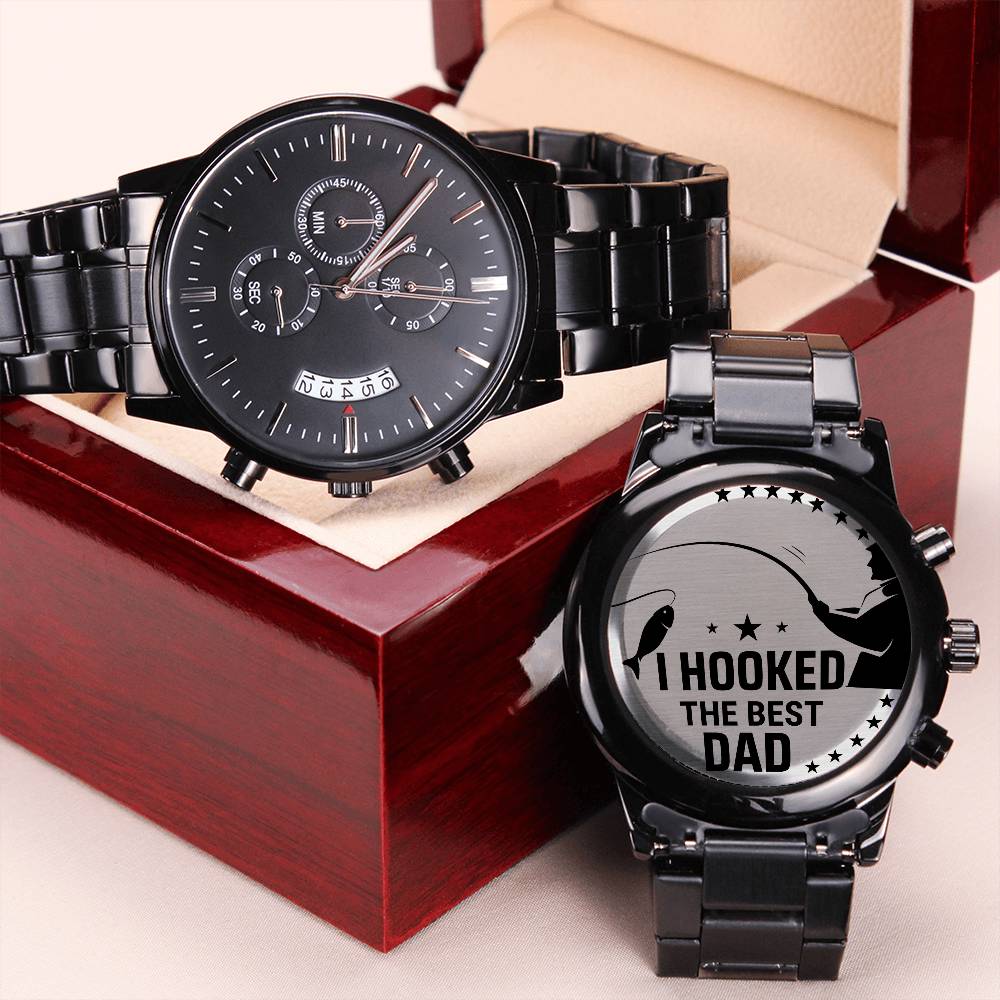 I Hooked The Best Dad - Chronograph Watch ❤️