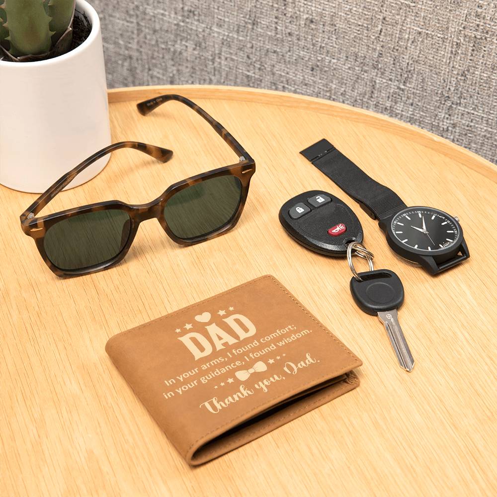Graphic Leather Wallet - A Perfect Gift For Dad ❤️