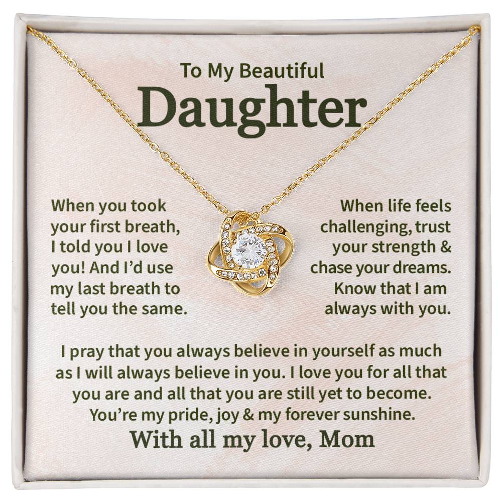 When you took your first breath - To Daughter