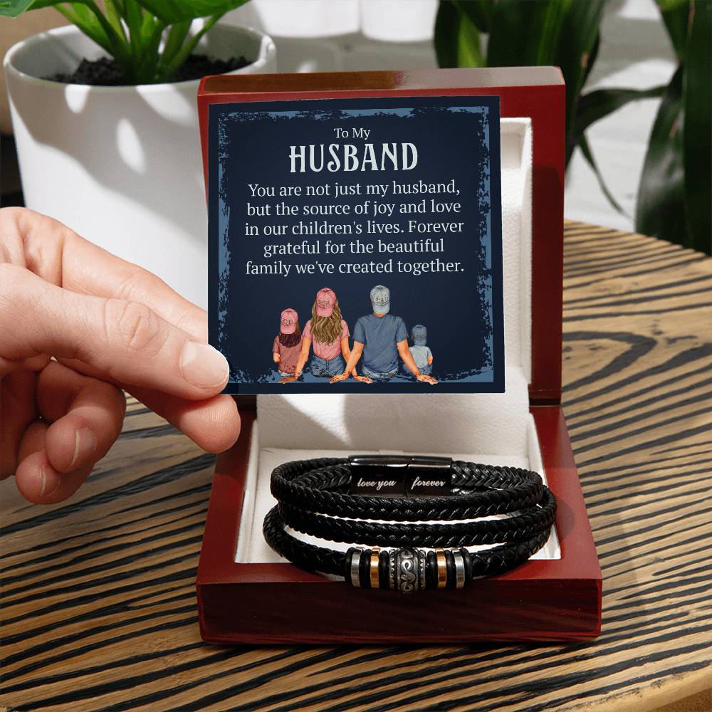 Men's "Love You Forever" Bracelet - A Precious Gift For Your Husband ❤️