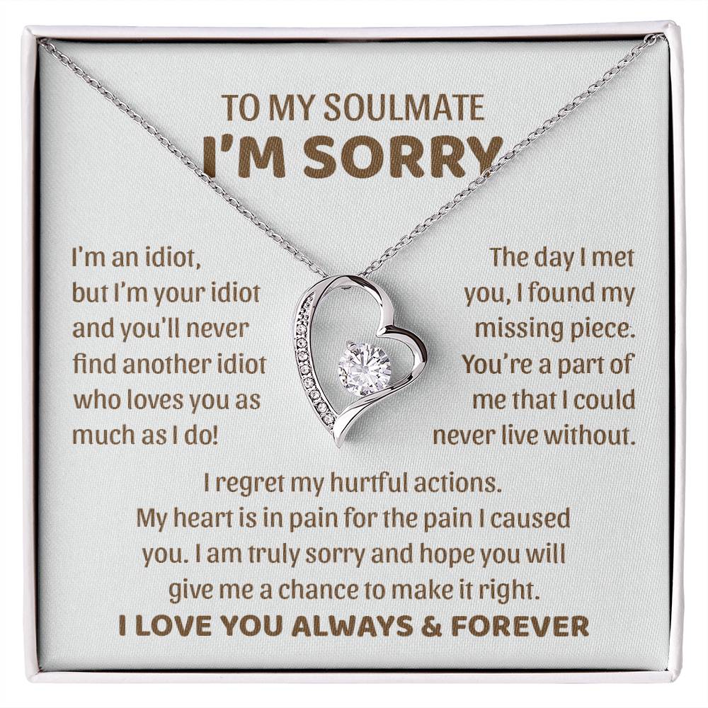 I'm an Idiot but I'm Your Idiot - Forever Love Necklace ❤️