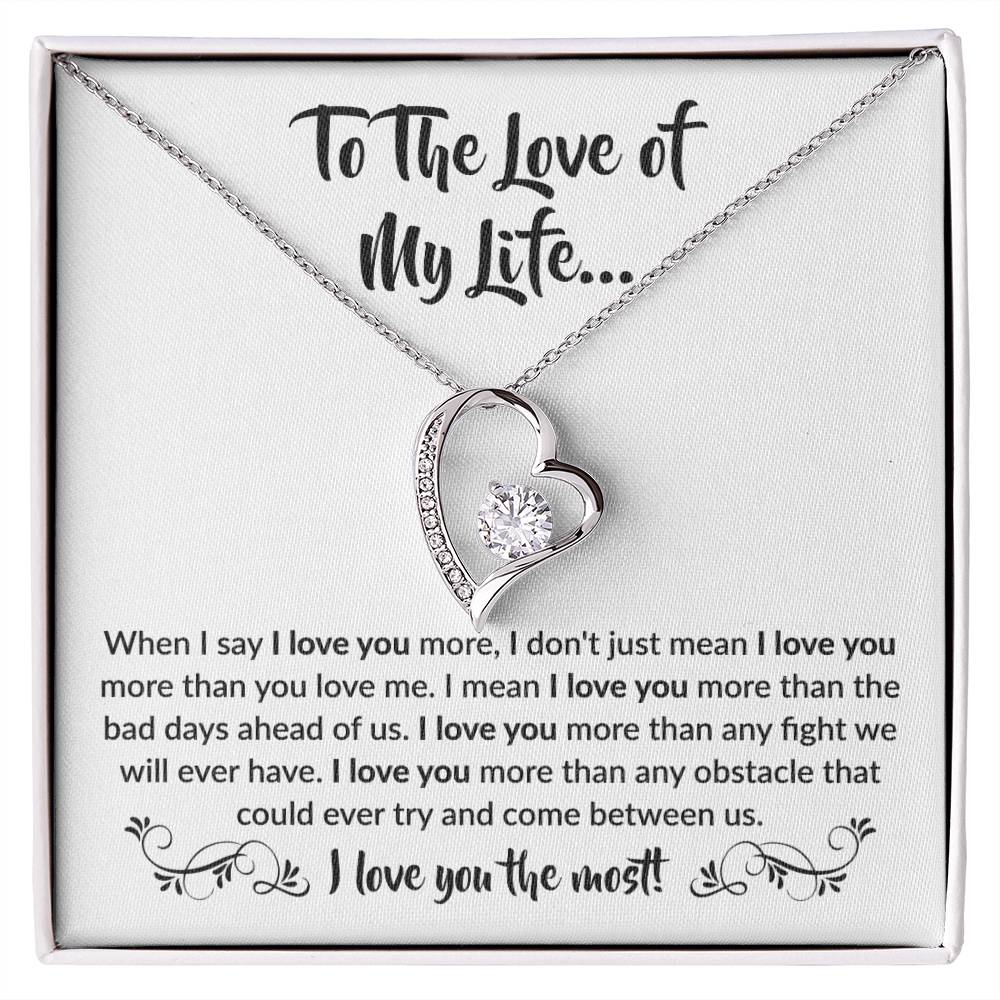 When I say I love you more - To Soulmate