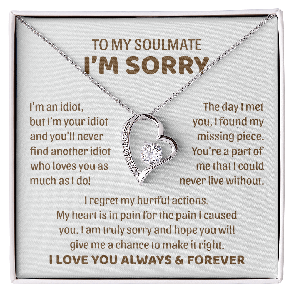 I'm an Idiot but I'm Your Idiot - Forever Love Necklace ❤️