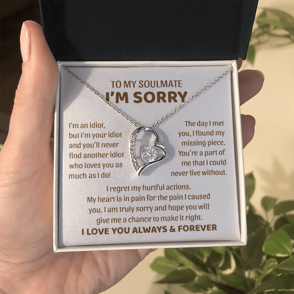 I'm an Idiot but I'm Your Idiot - Forever Love Necklace ❤️