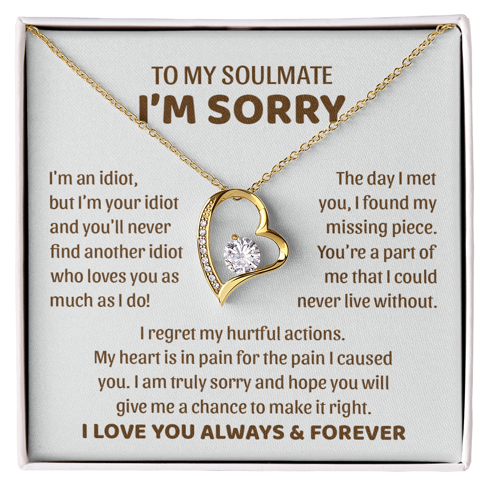 I'm an Idiot but I'm Your Idiot - Forever Love Necklace ❤️