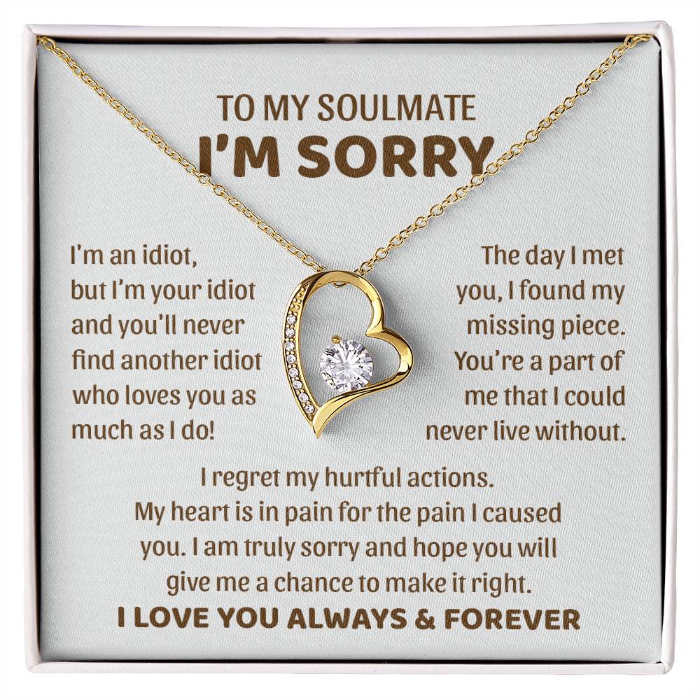 I'm an Idiot but I'm Your Idiot - Forever Love Necklace ❤️